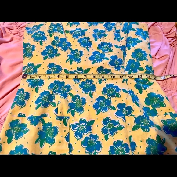 Lilly Pulitzer vintage yellow shift w/dogwood pattern - size 2 - Picture 4 of 8